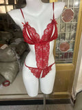 Lace Teddy with Bow Details